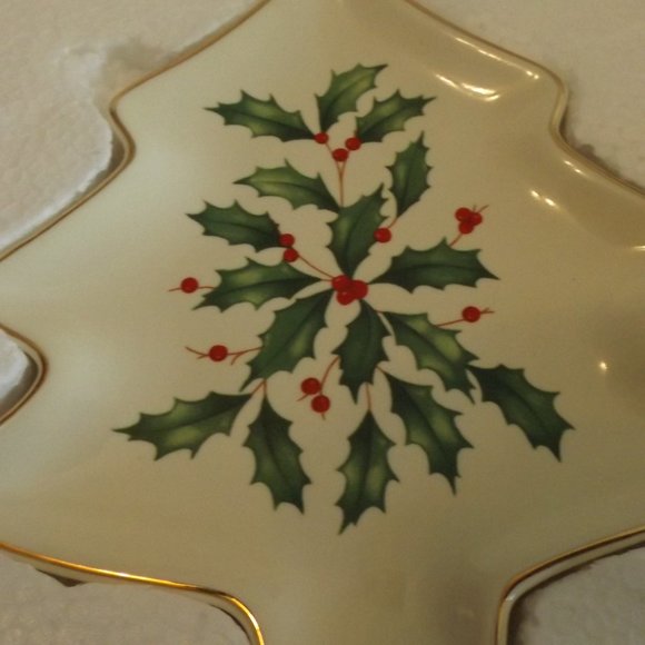 NWOT Lenox Holiday tree candy dish in original box - Picture 6 of 7